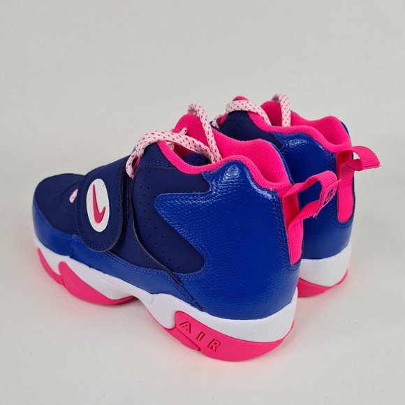 Nike Air Mission Blue Pink Basketball  Shoes Athletic Leather - Picture 6 of 12